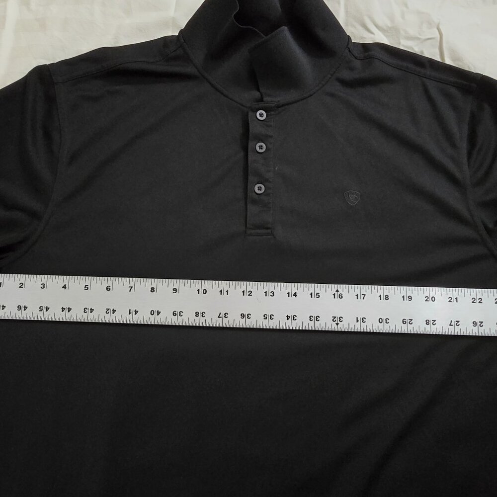 Ariat Men's Black Polo XL - Picture 3 of 7